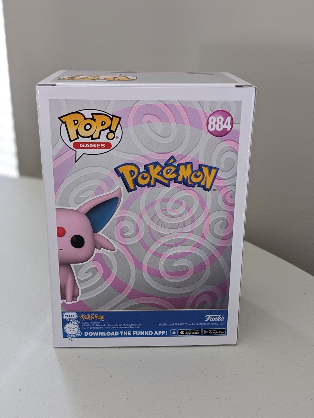 NEW Funko Espeon Flocked Amazon Exclusive Funko Pop 884 Pokemon Eevee evolution - Picture 8 of 14